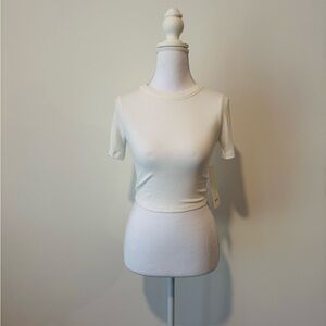 Lululemon Hold Tight Straight-Hem Cropped Tee White NWT 🤍